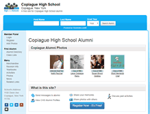 Tablet Screenshot of copiaguehighschool.org
